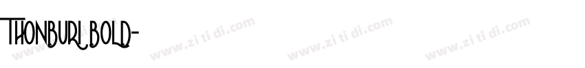 THONBURI BOLD字体转换